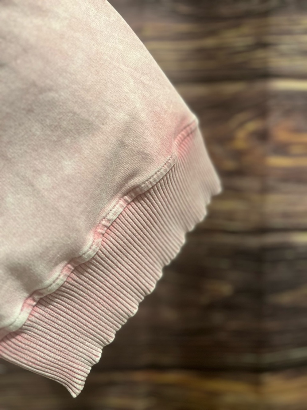 1X Jane + Delancey Pink Dye  V-Neck Hoodie - Picture 6 of 6